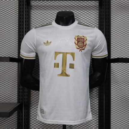 2025/2026 Player Version Bayern Munich 125th Anniversary White Football Jersey 1:1 Thai Quality