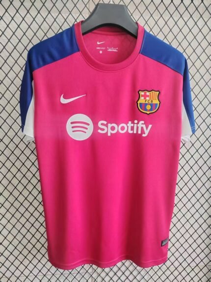 2025/2026 Barcelona Training clothes Pink Football Jersey 1:1 Thai Quality