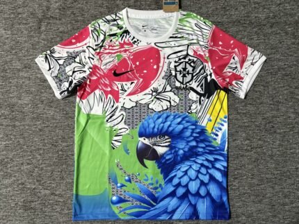 2025/2026 Brazil Parrot blue and red Football Shirt 1:1 Thai Quality
