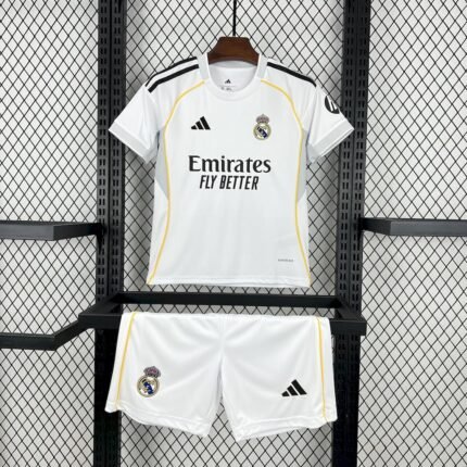 2025/2026 Real Madrid Home Football Jersey 1:1 Thai quality Kids Size